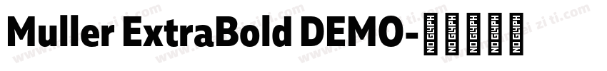 Muller ExtraBold DEMO字体转换